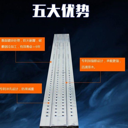 福建漳州出口全自动镀锌钢跳板脚手架踏板4米镀锌钢跳板-钢架板