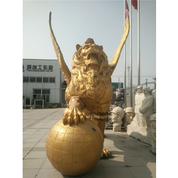 振昌铜雕(图)-飞狮铜雕雕塑-上海飞狮铜雕
