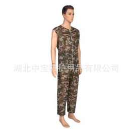 一次性无纺布分体式无袖迷彩防护服一次性用服劳保用品厂家*