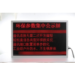 广州-驷骏精密设备-新乡污水厂排放LED屏
