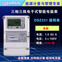 威胜DSZ331三相三线智能电能表分时计量100V工业电表