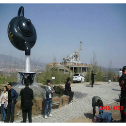巨型悬浮茶壶流水-卡帕奇10年天壶制作经验-东沙群岛悬浮茶壶