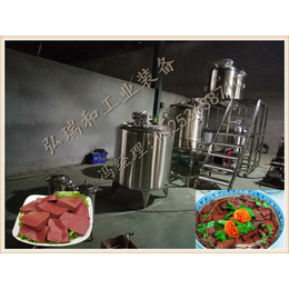 熬制猪血机器-鲜猪血豆腐生产线-小型血旺生产线
