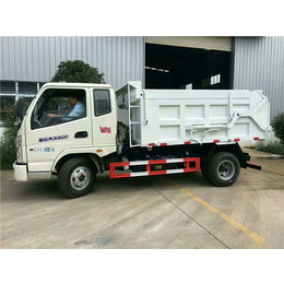 国六全密封8吨带翼展自卸功能的粪污运输车  