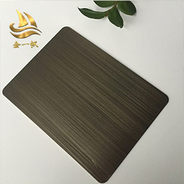 不锈纳米色油板-不锈钢青古铜-不锈钢发黑拉丝镀铜板