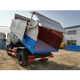 一辆运输水务公司污泥车-全密封自卸式12吨污泥运输车价格说明