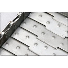 隔板提升链板网带-链板网带-天德不锈钢运输带