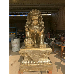 汇丰铜狮子-恒天铜雕厂家(在线咨询)