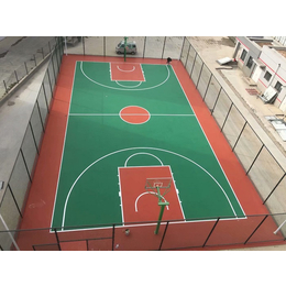 塑胶篮球场厂家-铜川塑胶篮球场-西安康特塑胶