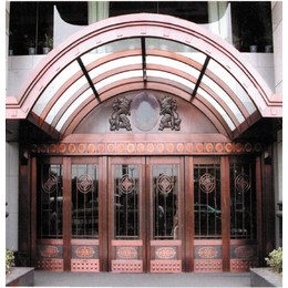 玻璃铜门安装-荣刚金属制品(在线咨询)-萍乡玻璃铜门