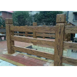泰安压哲栏杆(图)-混凝土仿木护栏设备-庆阳仿木护栏
