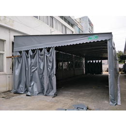 金华义乌金镇帆布雨棚活动推拉雨棚伸缩式雨蓬大排档广告帐篷缩略图