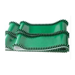 环形绿色PVC裙边挡板输送带 PVC输送带