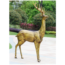 铜鹿摆件价格-动物雕塑-铜鹿摆件