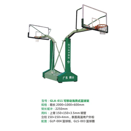 弹簧折叠移动式篮球架公司-广东给力-海南篮球架公司