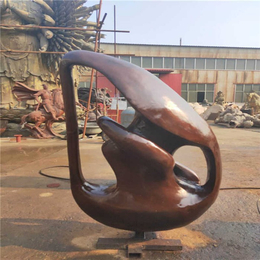 陕西铸铜抽象雕塑-鼎泰雕塑-铸铜抽象雕塑厂家