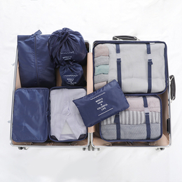 *旅行收纳套装大容量洗漱收纳8件套便携衣服收纳袋折叠包