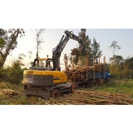 抓木机质量已成轮式挖掘机抓木机车型挣钱的主要因素