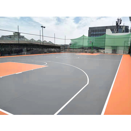 四川成都室外篮球场地胶*PVC运动地板卷材缩略图