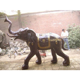 安徽招财铜大象-鼎泰雕塑-大型招财铜大象