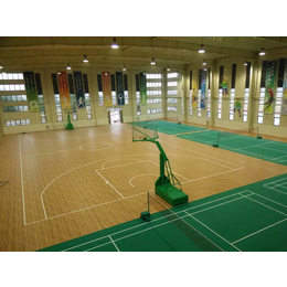 篮球场PVC运动地胶重庆室外安装