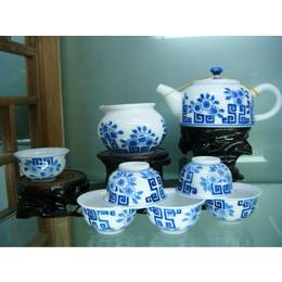 景德镇手绘青花茶具定制企业回馈礼品茶具厂家