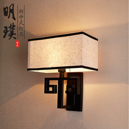 新中式壁灯 客厅禅意壁灯 中国风卧室复古灯具