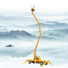湖北省升降平台 18米曲臂升降机 星汉高空维修升降平台举升机