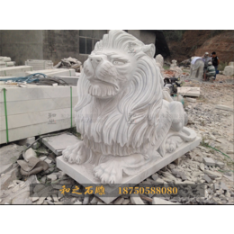  银行惠安石雕狮子 本地石材狮子石雕像