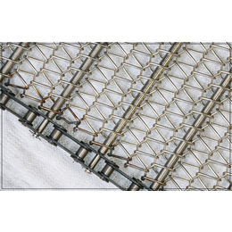 江西钢丝网输送带-白钢网带价格-油炸设备钢丝网输送带