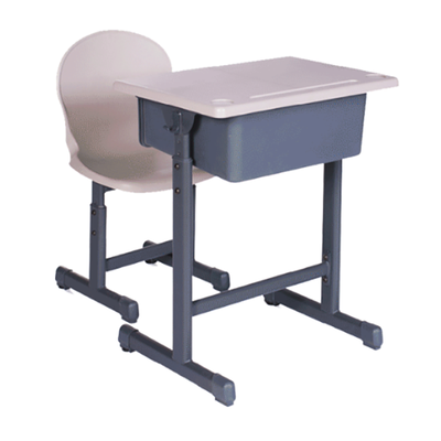 中小学生课桌单人单柱套管升降课桌椅