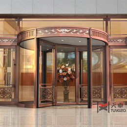 陕西西安纯铜三翼酒店旋转门带展台缩略图