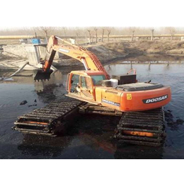 鱼池开挖水上挖机-大沙天鑫租赁公司-鱼池开挖水上挖机租赁价格