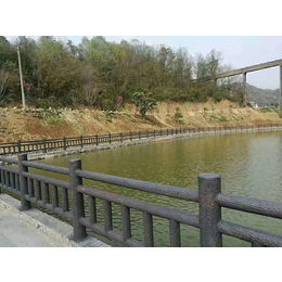 仿木围栏-广东生产厂家零售批发-水塘仿木围栏