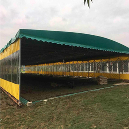南阳邓州周边安装电动推拉棚服务区遮阳蓬加固活动帐篷