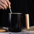 创意木手柄陶瓷办公杯 带盖勺个人杯创意简约马克杯咖啡杯定制缩略图2