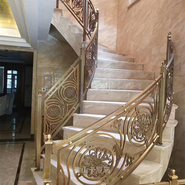 北京铜雕刻楼梯扶手测量安装 