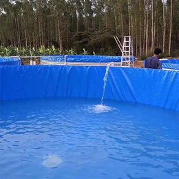 帆布鱼池大型户外加厚帆布池 圆形高密度养殖镀锌板水池