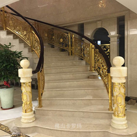 北京个性定制铜雕护栏 欧式楼梯护栏厂家