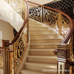 宜兴别墅铜楼梯扶手打造中式风格