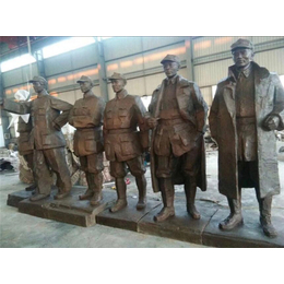 陕西革命人物雕塑-博雅铜雕-纯铜革命人物雕塑