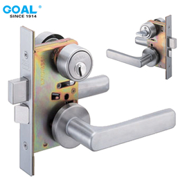 日本GOAL高尓品牌LX型原装进口不锈钢分体双锁机械执手锁缩略图