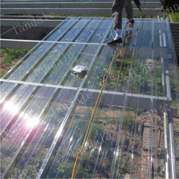 山亭兰代尔阳光板厂家批发 阳光板大棚 阳光板车棚雨棚