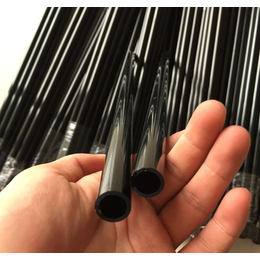6063黑色亮面铝管  阳氧化铝管 喷砂铝管