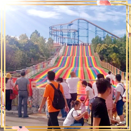 彩虹滑道坡度设计 彩虹滑梯价格 网红四季滑道