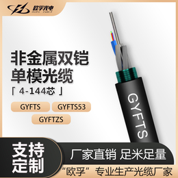 欧孚GYFTS53*光纤单模光缆松套层双护套重铠装地埋光缆