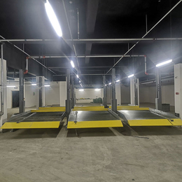 昭觉县2层机械式立体车库 四柱式机械车位回收 甘肃室内机械停车场安装