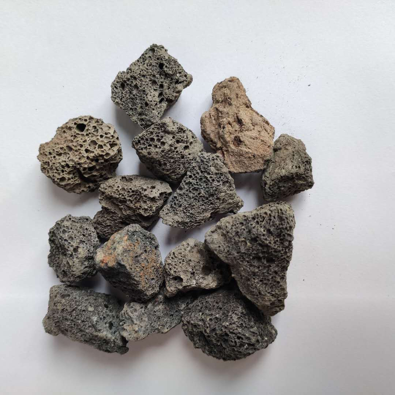 3-5cm规格火山岩滤料现货供应 污水除氨氮用火山岩颗粒