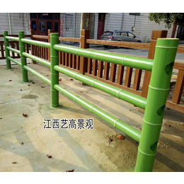 肇庆仿竹护栏厂家 仿竹围栏 仿木纹水泥栏杆 水泥制品护栏图片