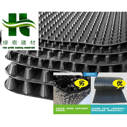 武汉1公分25高排水板车库顶板防护排水板   